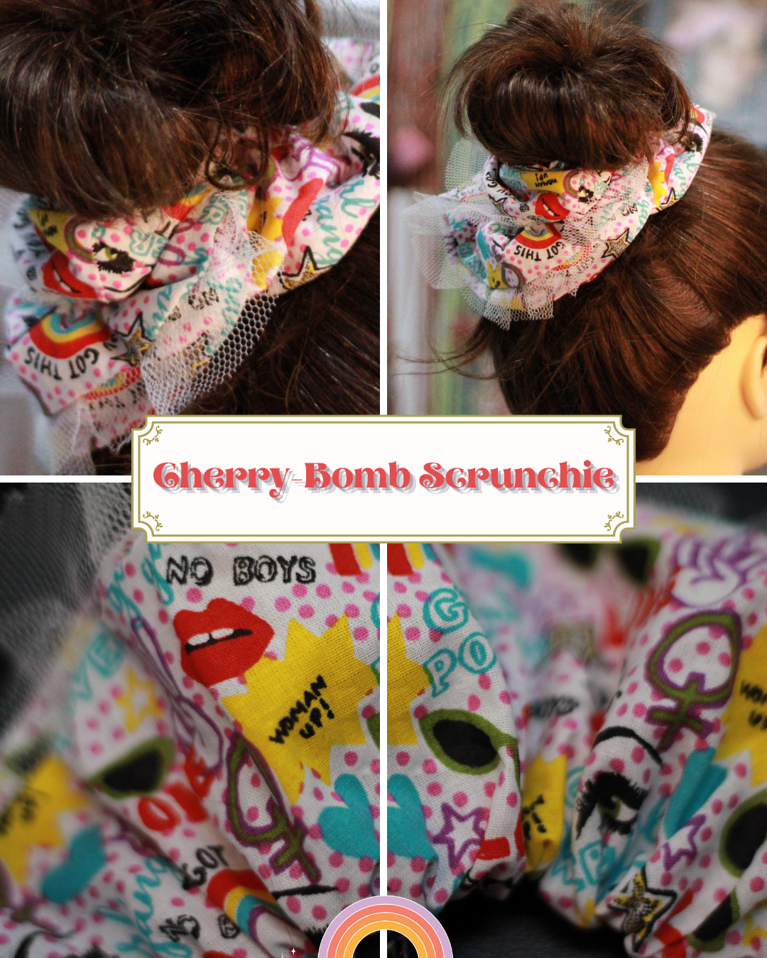 Scrunchie Cherry-Bomb #TULLE