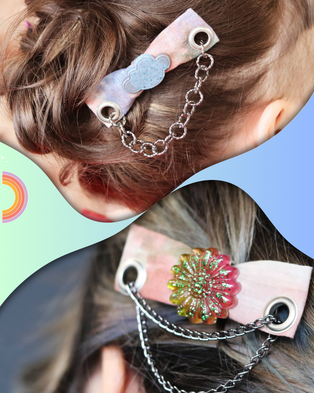 !SOLDE! Bowhair Lismore (UPCYCLED){TIEDYE}