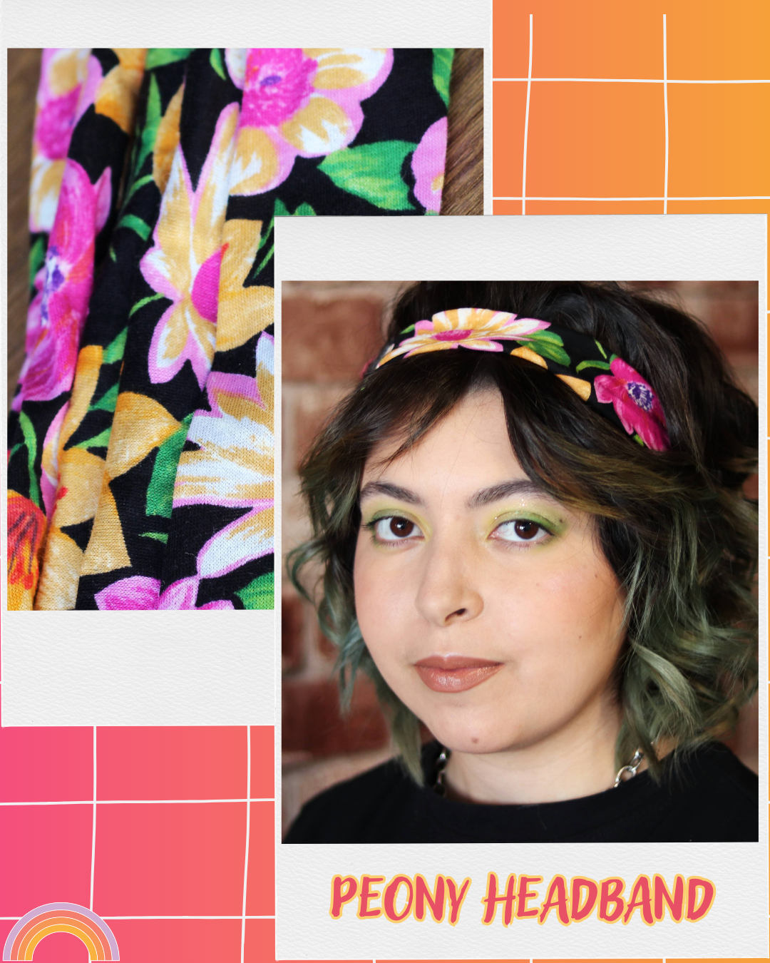 !SOLDE! Headband Peony (UPCYCLED)