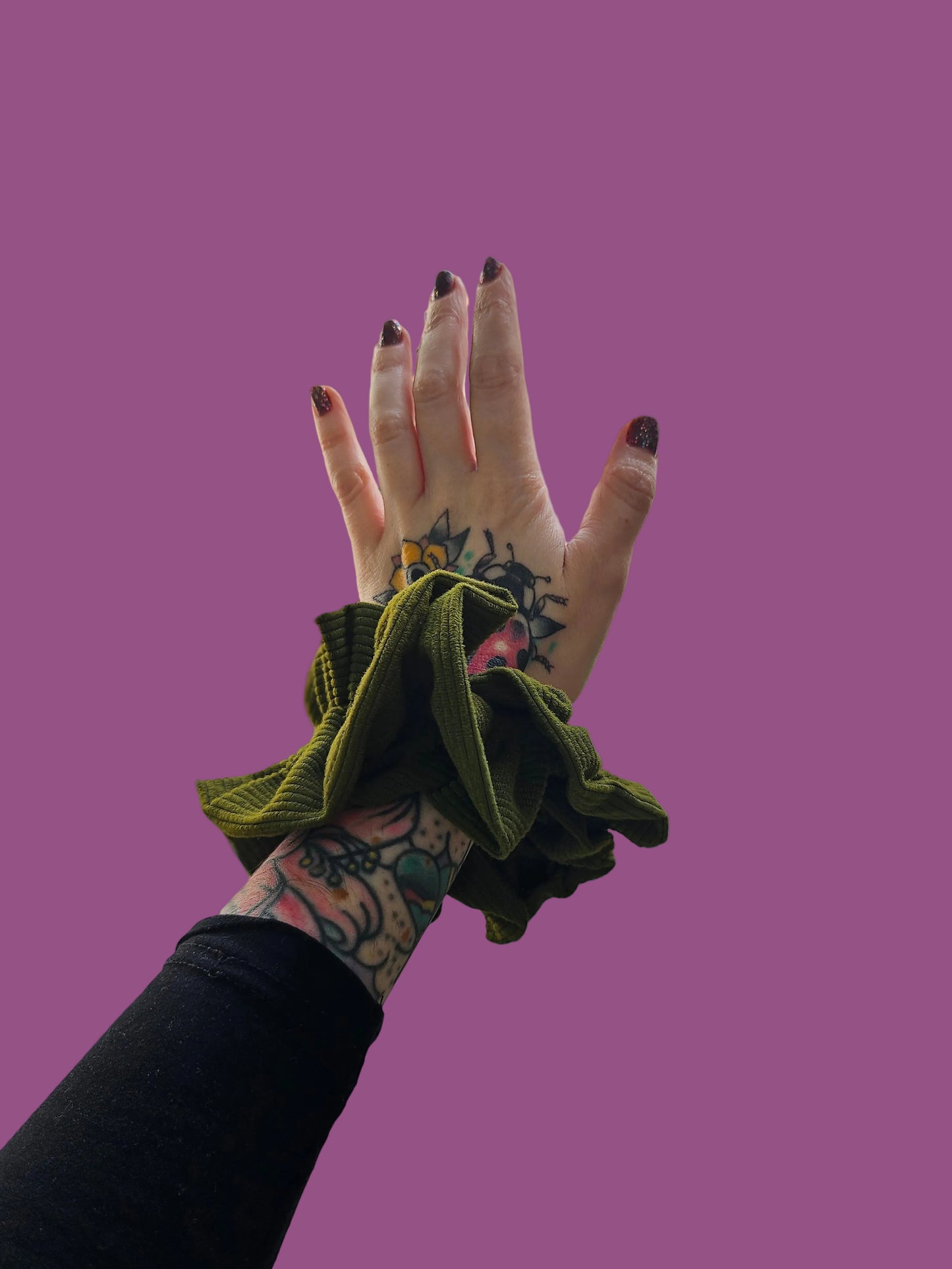 Scrunchie Carène (UPCYCLED) #BUTTERFLY